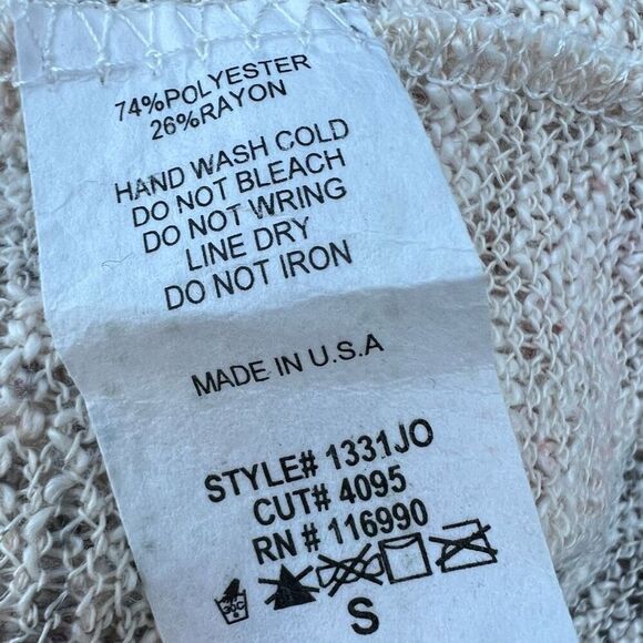 Ginger G Loose Knit Lightweight Elephant Boho Print Short Sleeve, Women’s Small - Picture 7 of 7